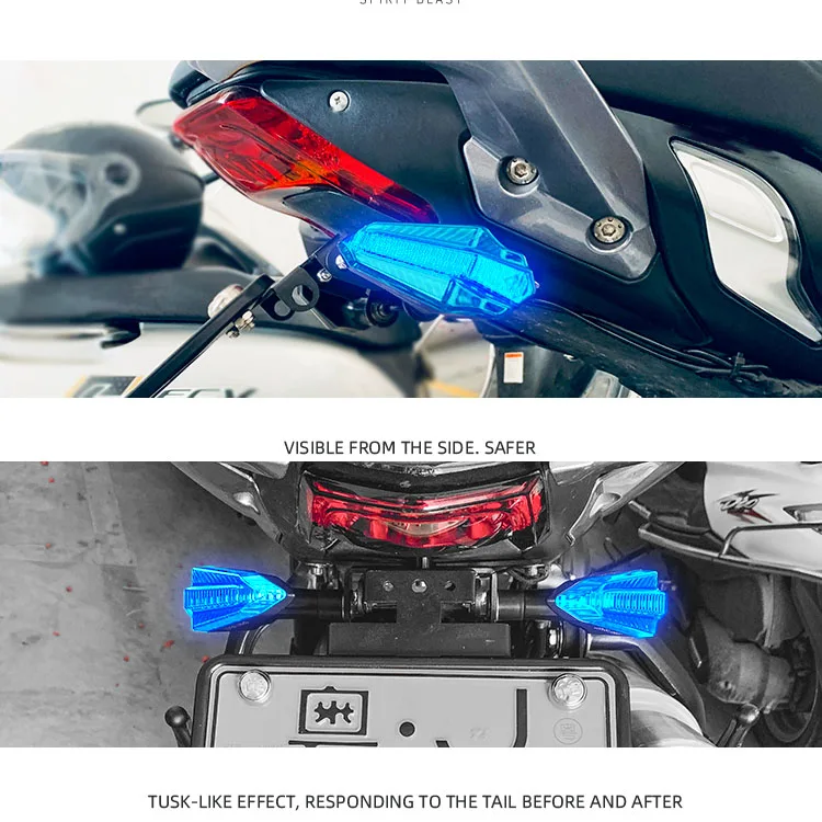 دراجة نارية العالمي 12 فولت بدوره مصباح إشارة مصباح إشارة s مؤشر LED مصباح لهوندا CBR 500R 650R BMW R1200GS سوزوكي GSX 750
