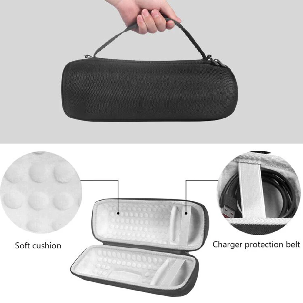 ZOPRORE EVA Hard Case Outdoor Travel Carrying Zipper Storage Bag + Soft Silicone Case Cover for JBL Charge 5 Bluetooth Speaker