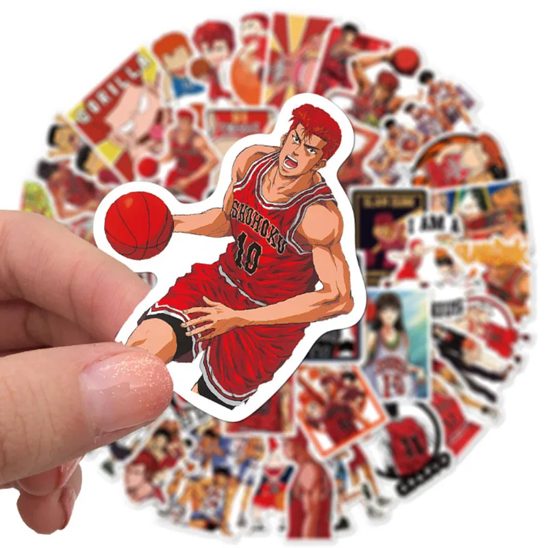 10/30/50pcs Slam Dunk Anime Sticker Classic Manga Cool Sticker  Bike Mobile Laptop Kids Toys Diy Car Guitar Fridge Decal Sticker