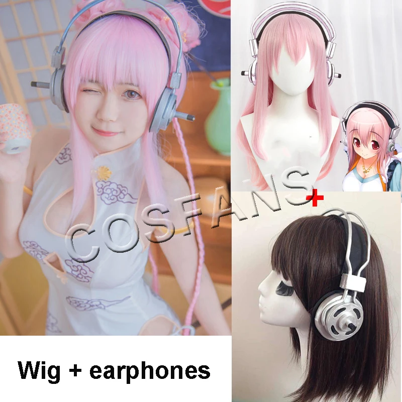 

Термостойкий парик для косплея из аниме Super Sonico Supersonico, длиной 60 см