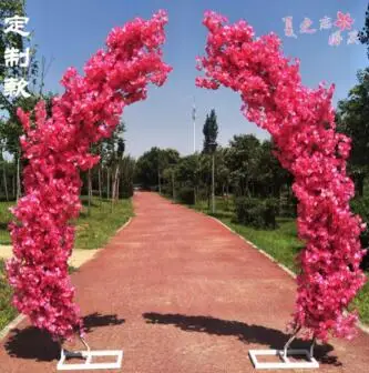 Customized Cherry Blossom Gate Cherry Blossom Road Leads Moon Road Leads Cherry Blossom Arch Frame of Huamen Cherry Blossom