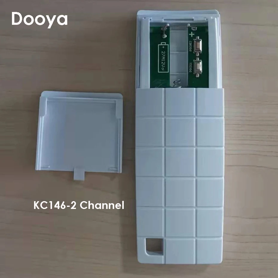 Dooya KC146 2-Channel RF433 Remote Controller for Dooya RF433 Curtain Motor like DT52E/KT/DT82TN/KT320E/DT360E