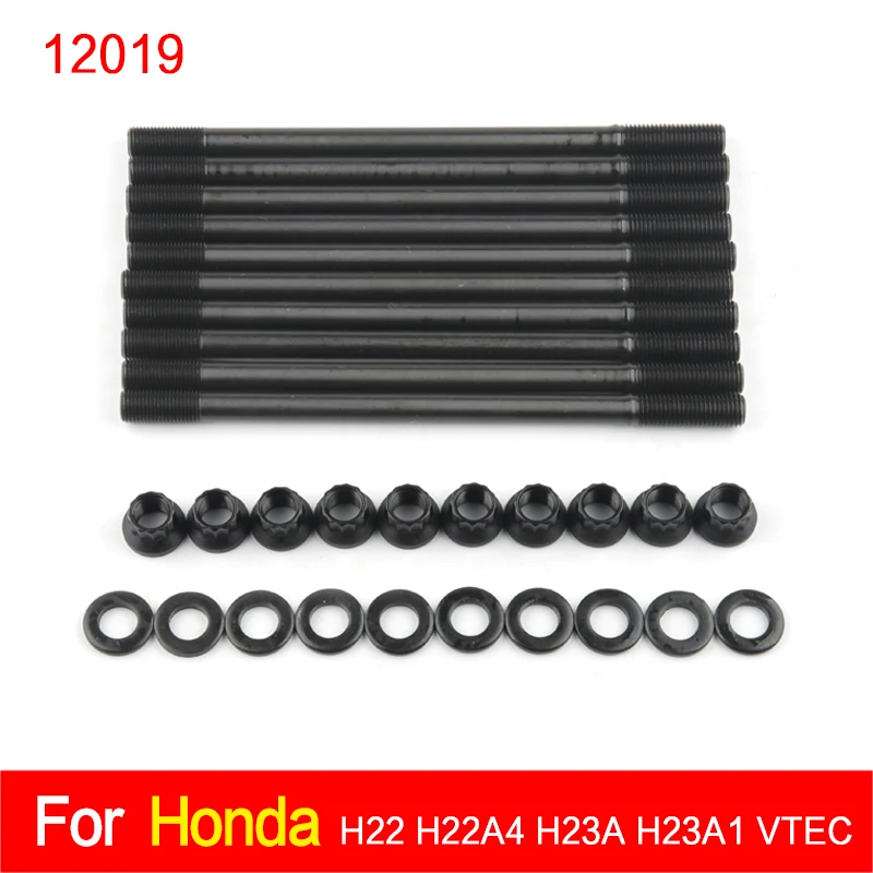 for 208-4304 Cylinder Head Stud Kit for Honda Prelude 2.2L H22 H22A4 H23A H23A1 VTEC(12019)