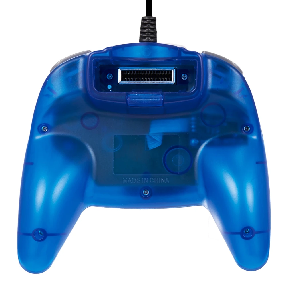 Imagem -02 - Classic Mini 64 Wired Remote Controller Game Pad Joystick para Sistema de Videogame N64 Console Ocean Blue Pacotes