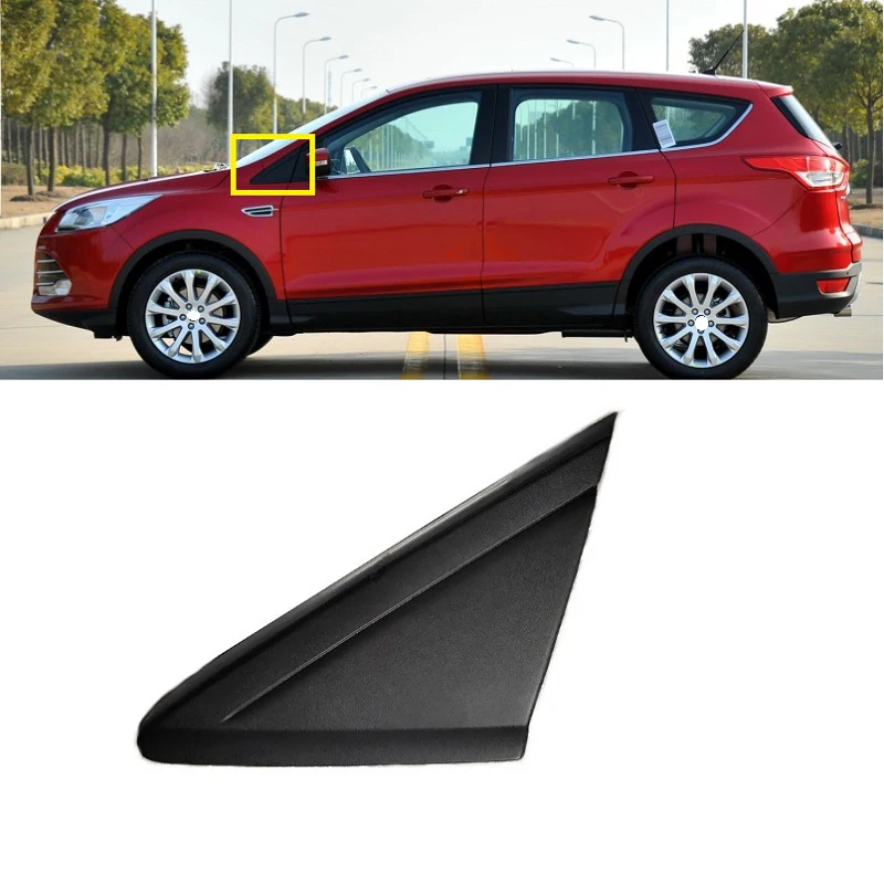 Lofty Richy For Ford  Escape Kuga 2013-2019 Front Window Triangle Plate Side Mirror Corner Triangle Window Garnish Cover Panel