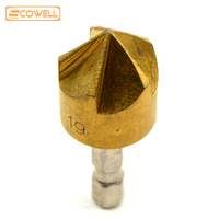 5pcs Chamfering Cutter Tool Sets Wood Drill Bit  DIY Tools Accessories 1/4\