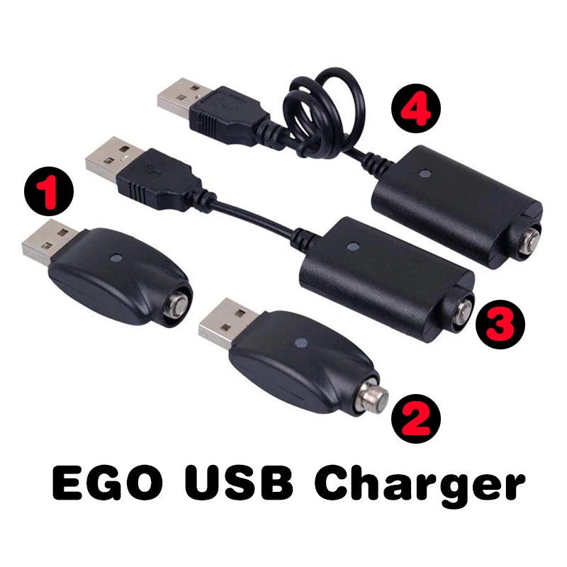 Ładowarka USB Ego Ego-CE4 Ładowarki do elektronicznych papierosów 510 Ego T EVOD Twist Vision Spinner 1 2 CE3 Mini bateria E papieros