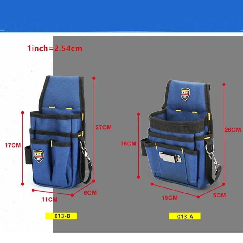 Borsa porta attrezzi multifunzione elettricista borsa portaoggetti portatile ad alta capacità borsa in tela Organizer tasca per cintura