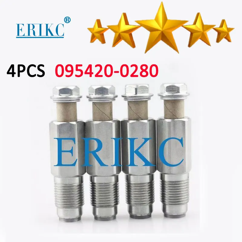 

4PCS 095420-0280 Relief Limiter Pressure Valve Common Rail Injectors 095420 0280 for 98032549 8980325490 8-98032549-0