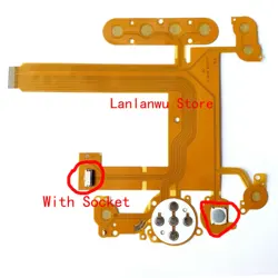 NEW Keyboard Button Rear Cover LCD Flex Cable For Nikon D7000 Digital Camera Repair Part(With Socket)