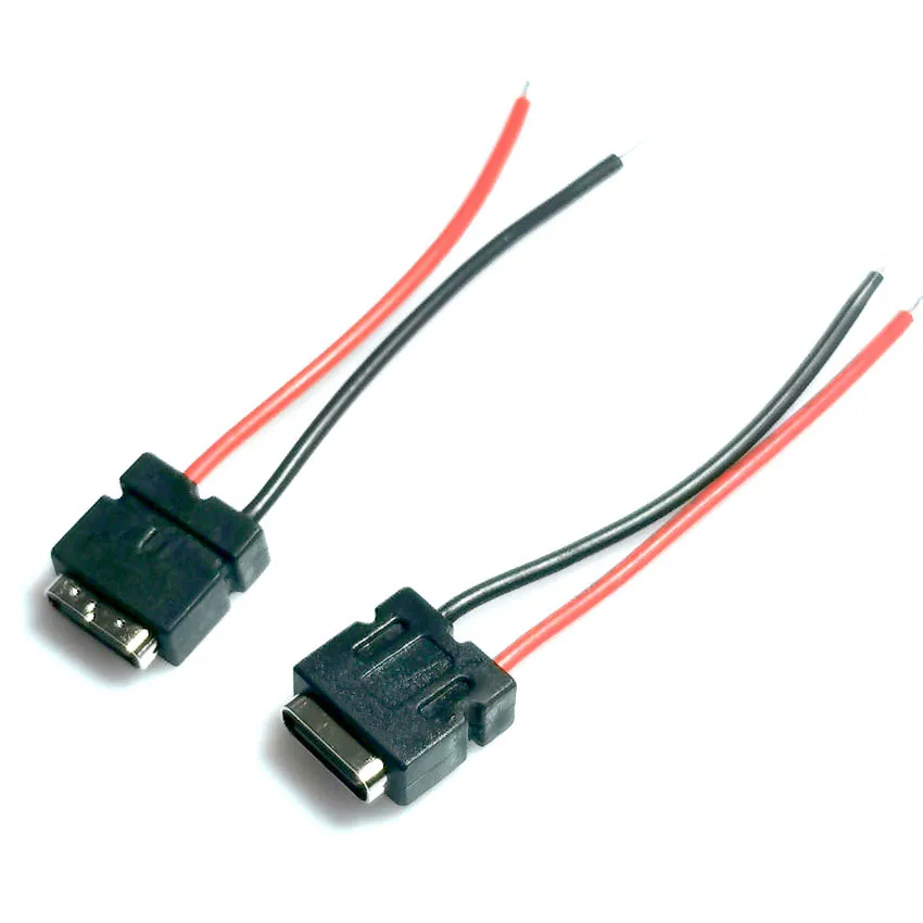 1-10PCS Connector type-C female base 2p welding wire waterproof strip connector charging special interface ipx7