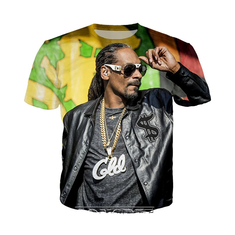 3D Print Men Women Streetwear Hip Hop Short Sleeve Snoop Dogg T-shirts Casual Harajuku Pullover Funny Rapper Tees Tops