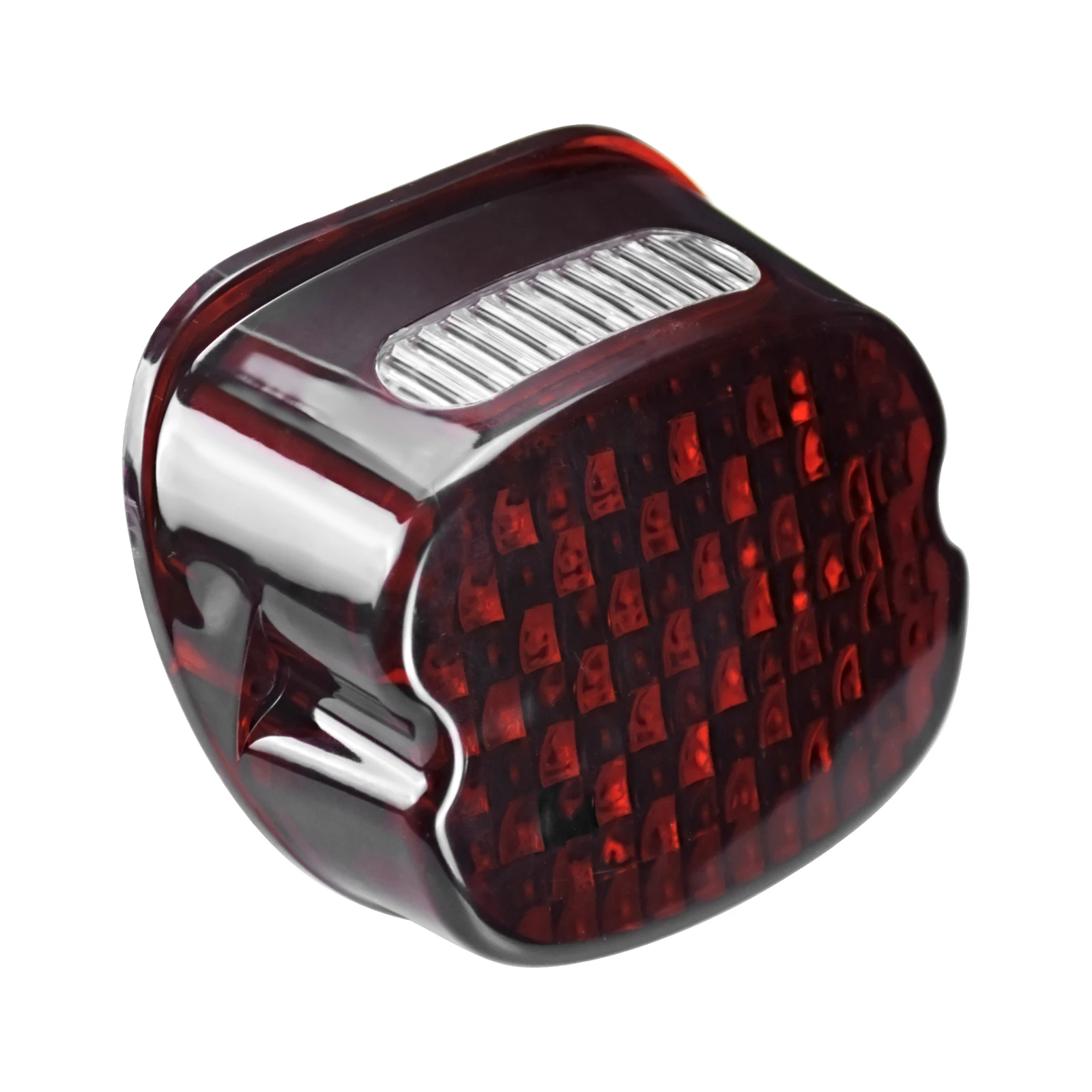 Motorcycle LED Running Tail Light Red Lens Brake License Plate Lamp Rear Stop Lights For Harley Softail Sportster Touring Dyna