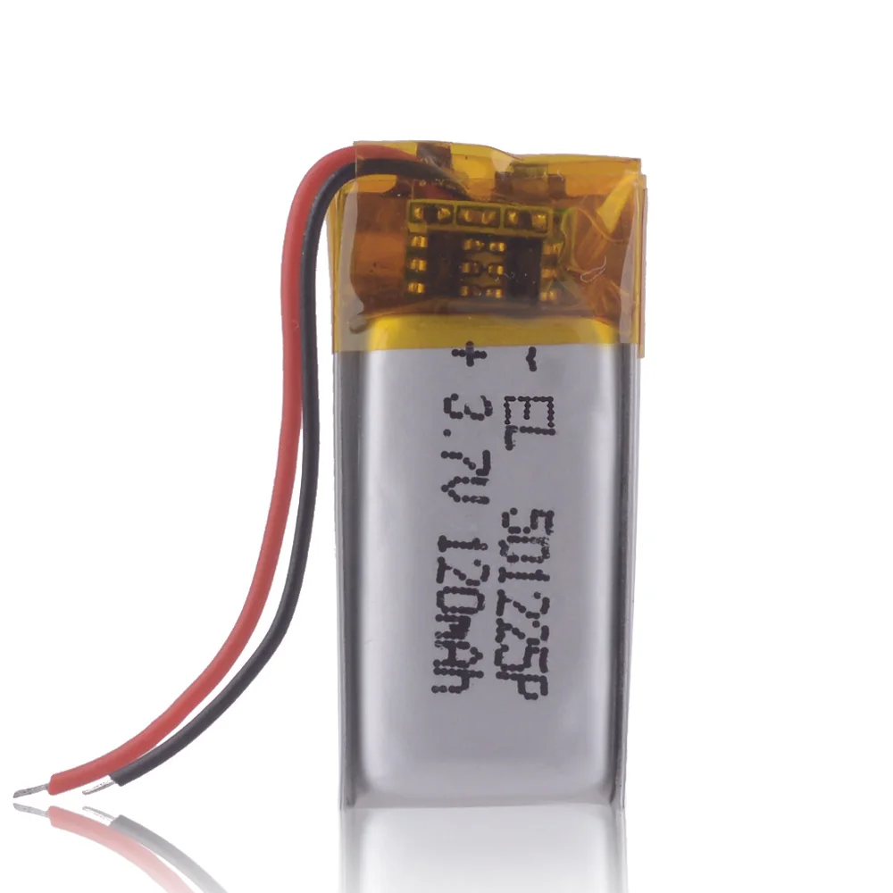 Li-Po 3.7V 120mAh 501225 Lithium Polymer Li-Po li ion Rechargeable Battery cells For Mp3 MP4 MP5 GPS