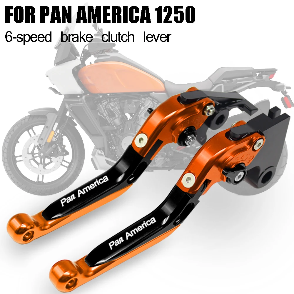 Motorcycle parts CNC 6-speed adjustable retractable foldable brake clutch lever FOR PAN AMERICA 1250 PAN AMERICA 1250S 20