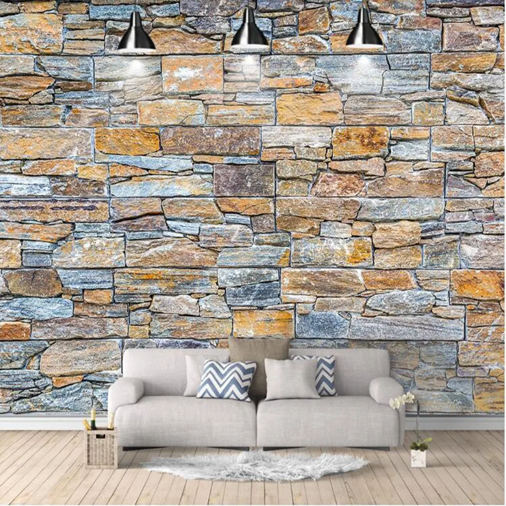 

Milofi custom 3D Nordic retro brick wall graphics large TV bedroom background wallpaper mural