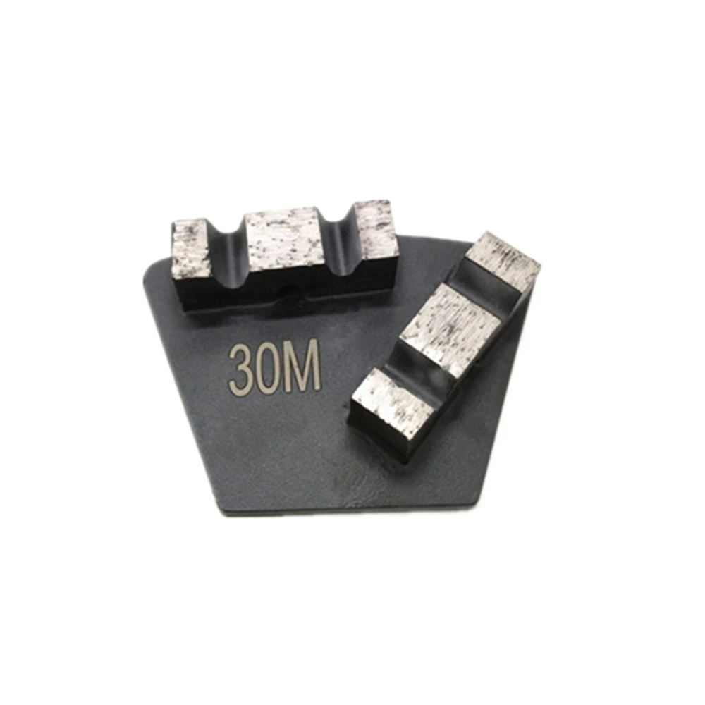 HUT22 Scanmaskin Metal Scraper Diamond Grinding Blocks Hard Bond Concrete Grinding Blades for Husqvarna Double M Shape Segments