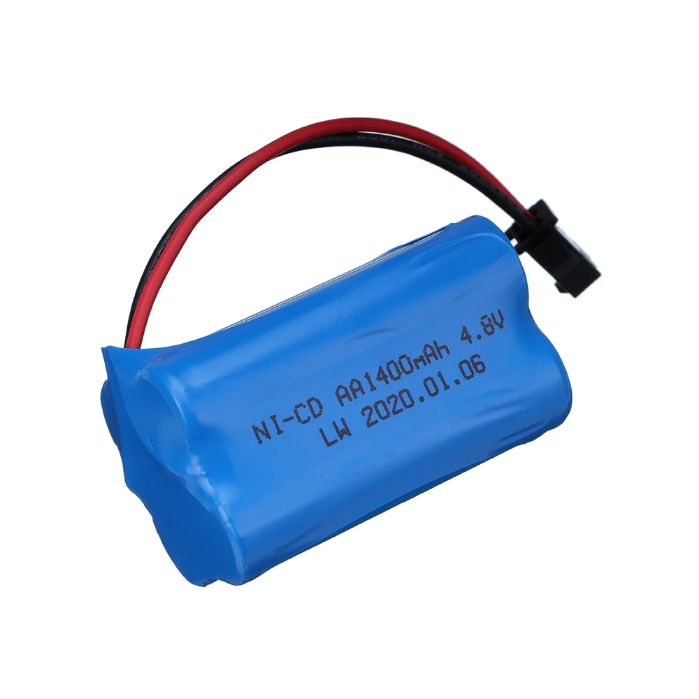 Bateria recarregável com carregador, 4.8v e 1400mah, conjunto para brinquedos rc, carros, tanques de robôs, armas, pilhas aa 4.8v