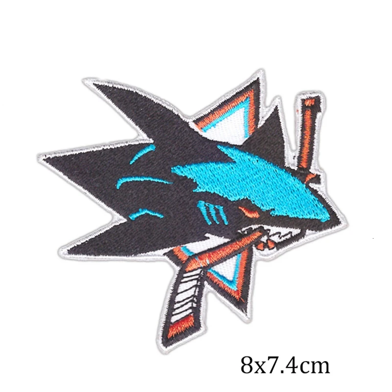 Fashion Clothing Diy Embroider Shark Badge Iron on Patch deal with it Cartoon Patches for Clothes Girls Badges Stickers