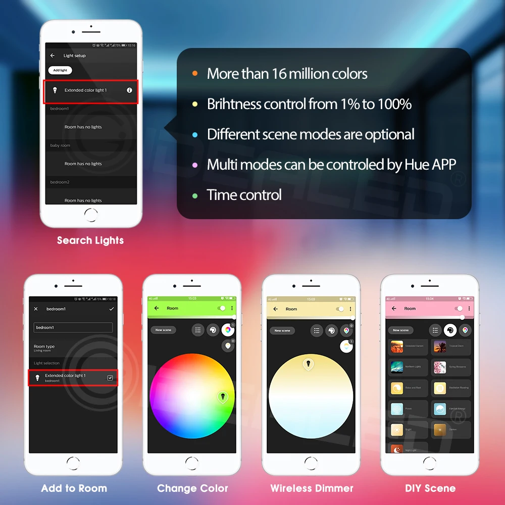 Smart LED ZigBee RGBW Controller Echo Alexa Licht Streifen RGB Controller Smartthings APP & Voice Control durch SmartThings Echo Plus
