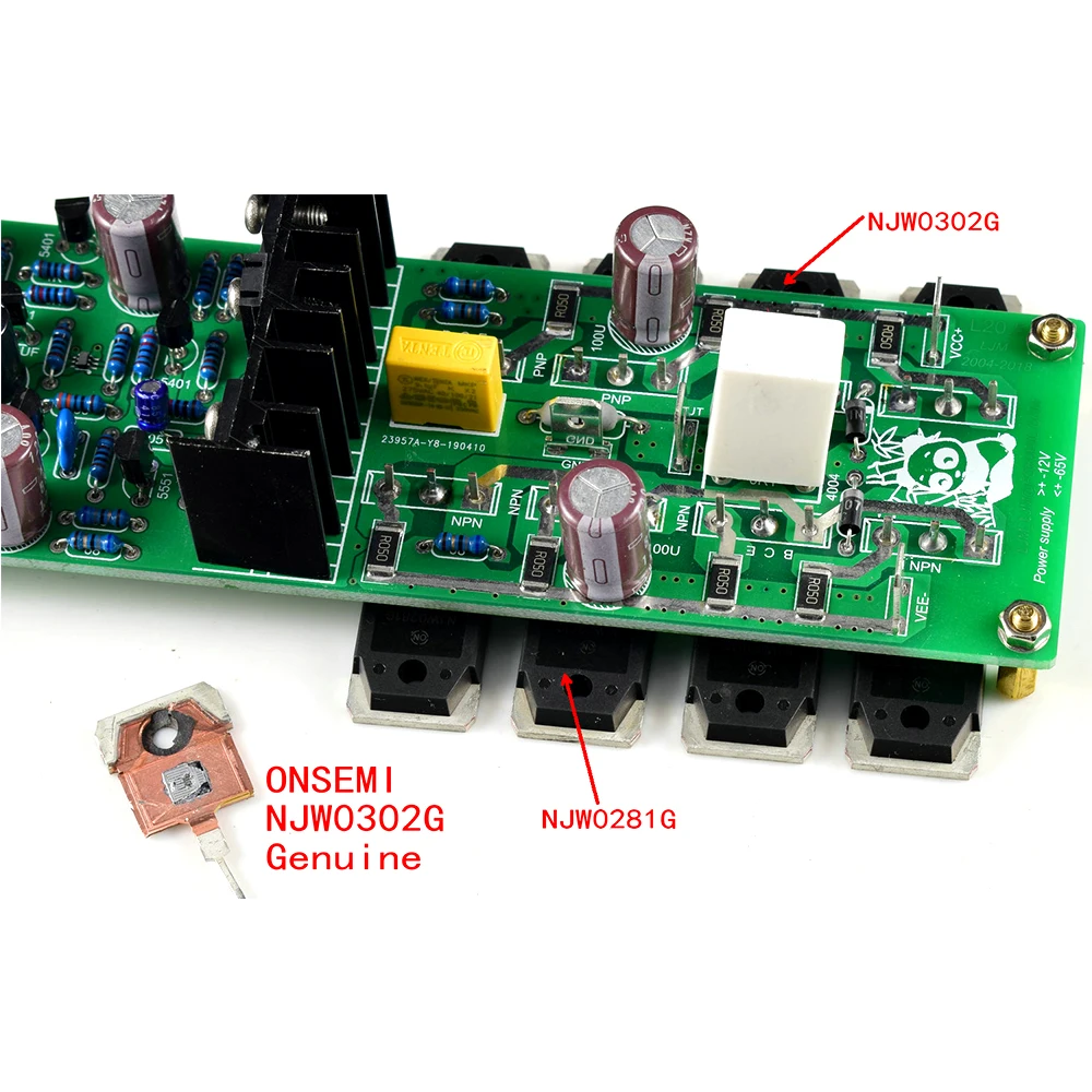 Imagem -03 - Placa Final de Amplificador de Áudio com Radiador Dissipador de Calor Par Ljm L20.5 Canais Dupla Hiend Ultra-baixa