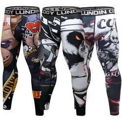 Men's Pants Sports Skinny Four Seasons Full Length Elastic Waist Home Workout Exercise High Quality Leggings Joggers Trousers