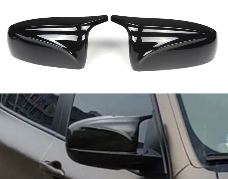 Carbon Fiber/ABS 2x Mirror Cover X5 X6 Car Side Rearview Mirror Cap Cover Shell Replacement For BMW X5 X6 E70 E71 2007-2013