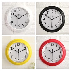White Minimalism Wall Clock Classic Nordic Thick Border Quiet Modern Design Hanging 3D Horloges Bedroom Living Room Home Decor