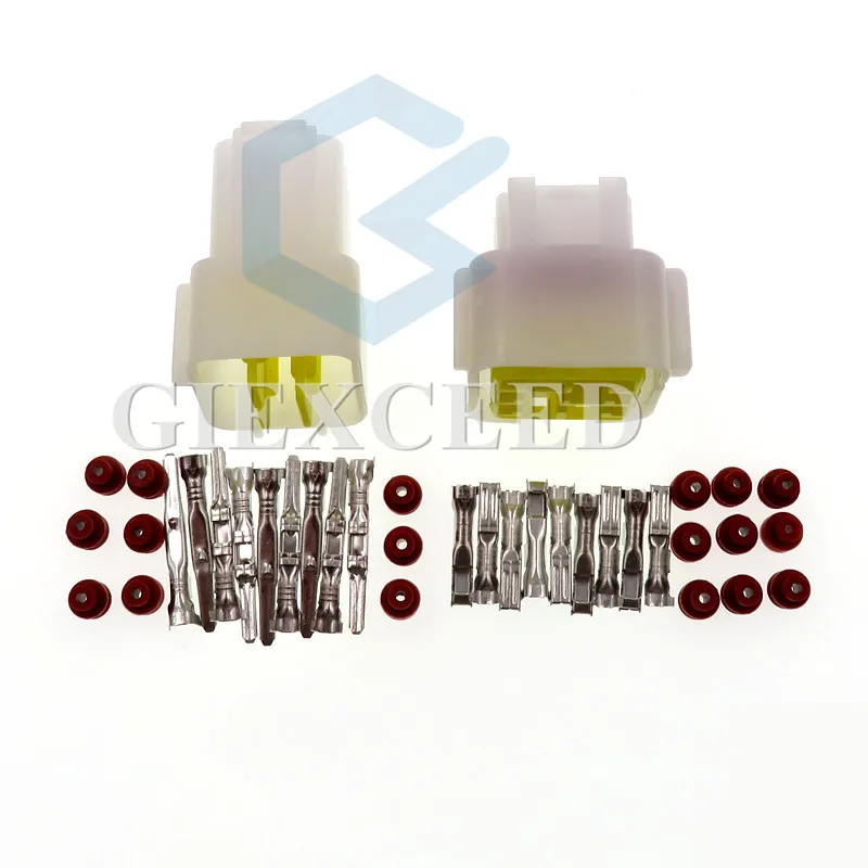 2 Sets 9 Pin Female Male Waterproof Electric Wire Socket AC Assembly Automotive Plug For Car