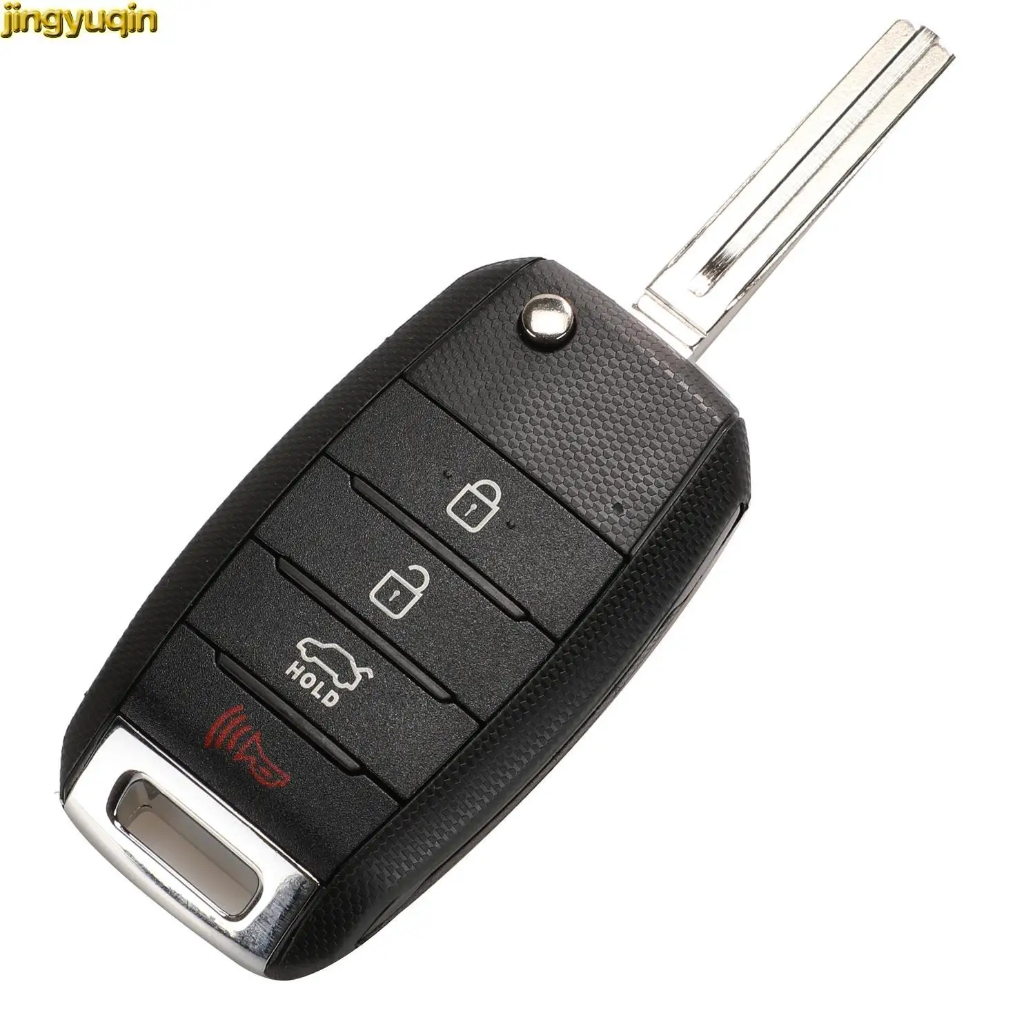 Jingyuqin Remote Flip Key Fob For Kia Carens Cerato Forte K2 K3 K5 Rio 3 Soul 2017 Sorento Optima Sportage Hyundai Avante 3/4BTN