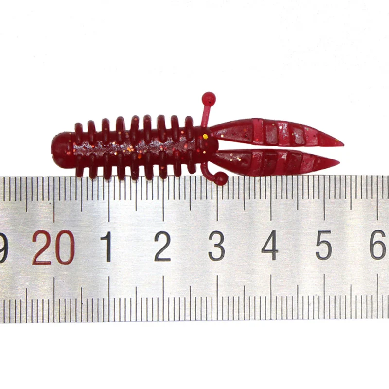 Vinilo Camarón Mini Cola Suave 5,5 cm – Señuelo pesca deportiva - imagen 4