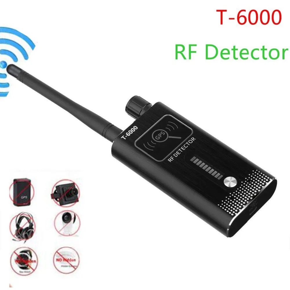 Proker GSM Detector T-6000 Signal Detector for Car Trackers Bugs for Mobile Phone Undercover Software Black Color