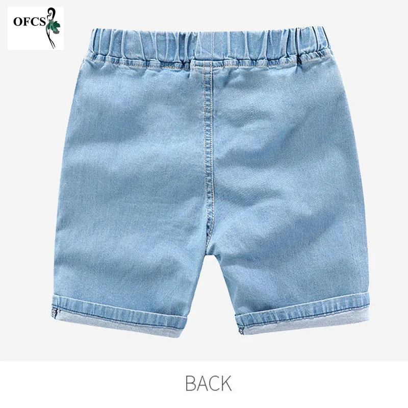 Hot 2-12Year Baby Jeans Shorts Summer Cotton Elastic Waist Short Pants Teenage Beach Clothes Children Shorts Kids Denim Trousers