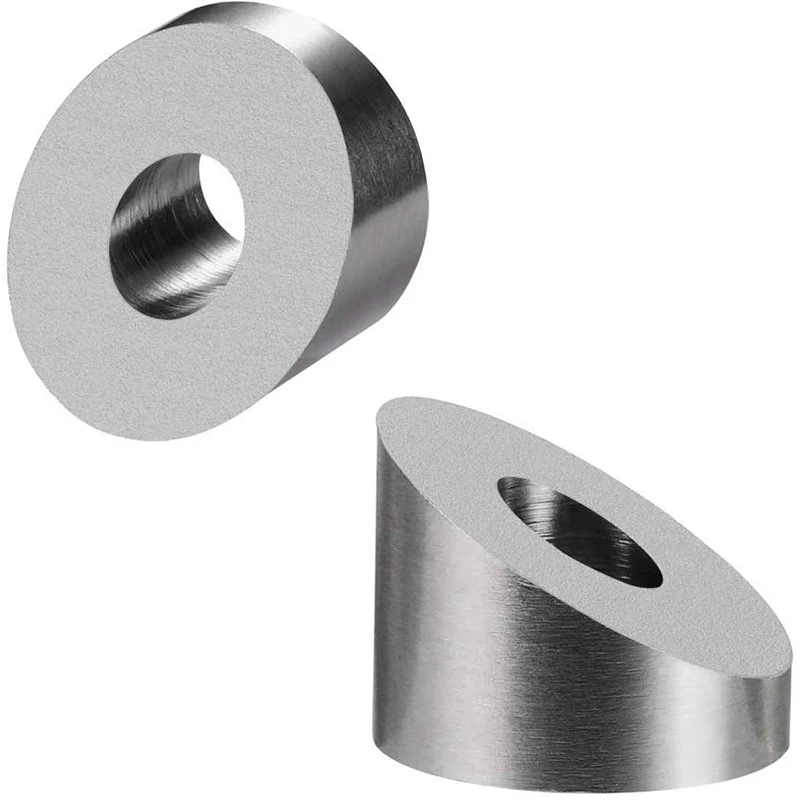 T316 Stainless Steel 1/4 inch 30 Degree Angle Beveled Washer for 1/8 inch to 3/16 inch Deck Cable Railing Kit/Hardware Wood/Meta