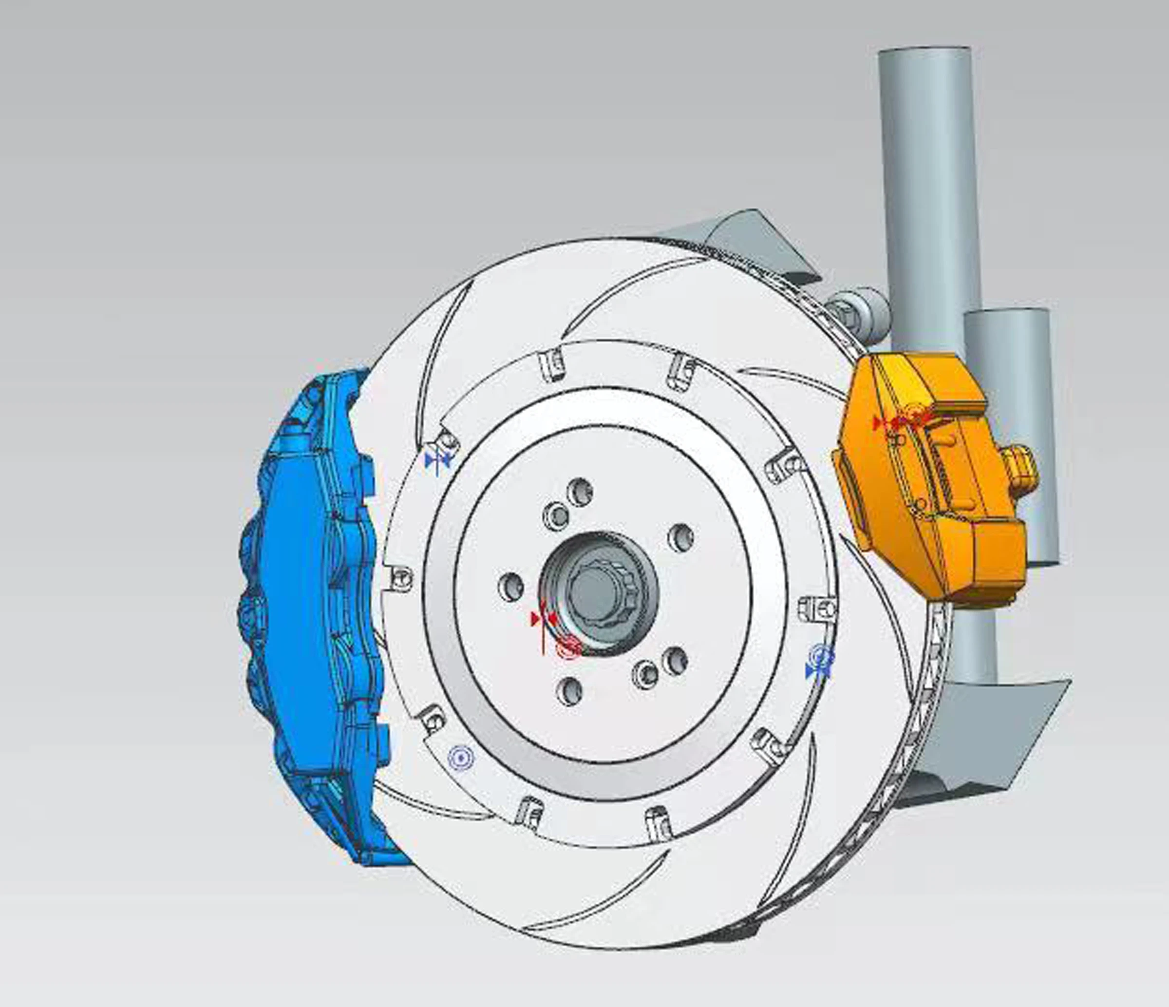 High-performance 6pot & 4pot & 2pot calipers GT6 & GT4 &BELFE 380mm brake system for evoque 2014 20inch rim