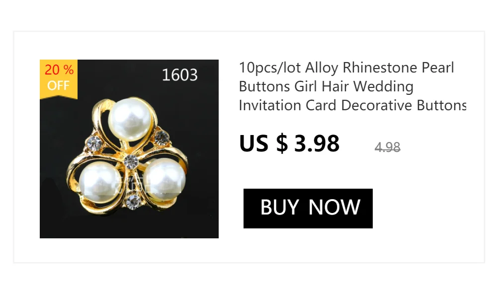 5 Pcs Rhinestone Pearl Flower Plate Diamond Button Jewelry Scarf  For Hair Accessories Sewing Decorative Clothing Coat Buttons
