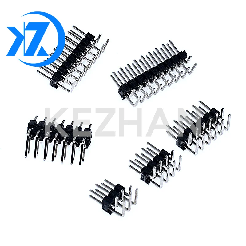 2.0mm 2.0 Double Row Right angle Male Breakaway PCB Board Pin Header Connector Pinheader 2*3p 4p 6p 8p 10p 20p 40p