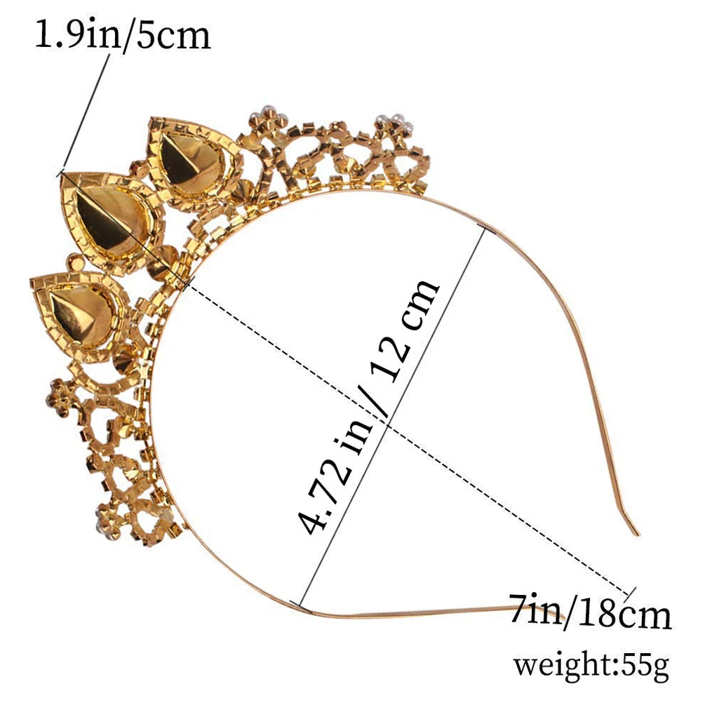 Romantic Butterfly Shape Princess Crown for Girls Handmade Rhinestone Tiara Pearl Headband For Birthday Wedding Model Catwalk