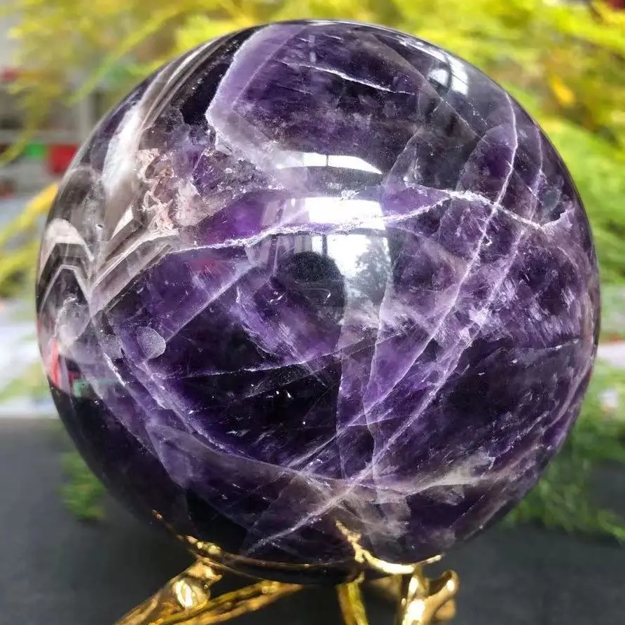 

Natural Dream amethyst Ball, Home Decor, Energy Healing Stone, 5-12cm Diameter