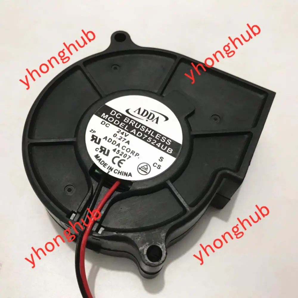 

ADDA AD7524UB S DC 24V 0.27A 75X75X30mm Server Cooling Fan