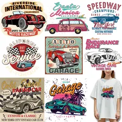 Race Car DIY Appliques Iron-on Transfers Patches for Kids Clothing Jacket on Jackets bags socks pillow clothes