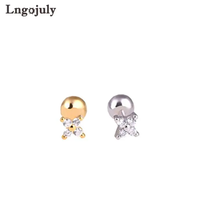 925 Sterling Silver Screw Stud Earrings For Women Children Girl Baby Earring Anniversary Party Fine Jewelry Gift