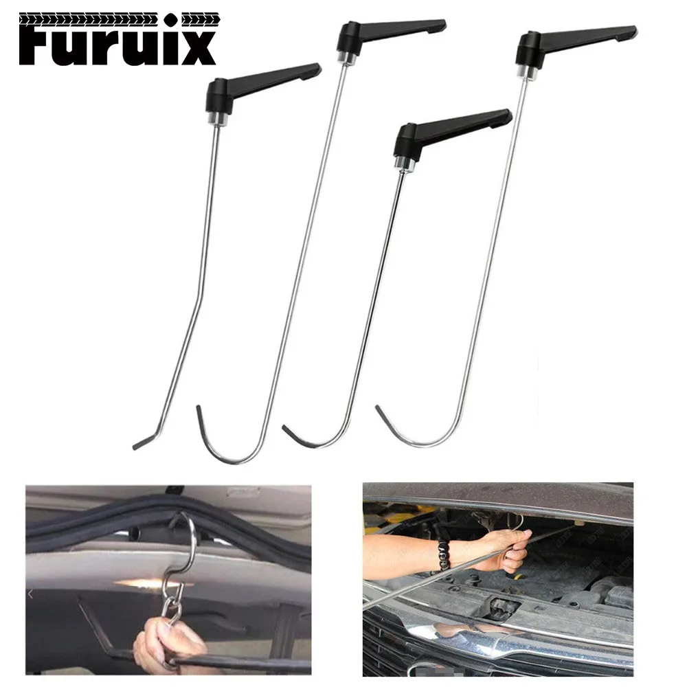 Hastes ferramentas de abertura de pé de cabra kit de ferramentas de reparo sem pintura de amassados de carro conjunto manual alça girada ferramentas