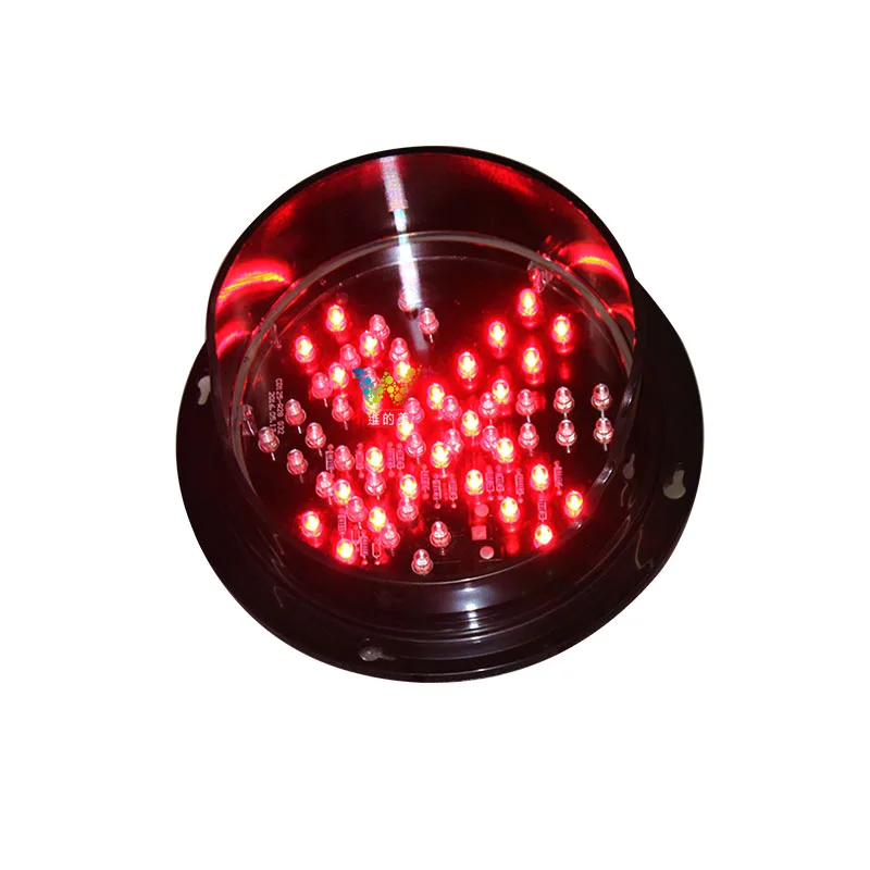 Módulo de semáforo de seta verde cruz vermelha personalizado DC12V ou 24V 125mm 4 polegadas