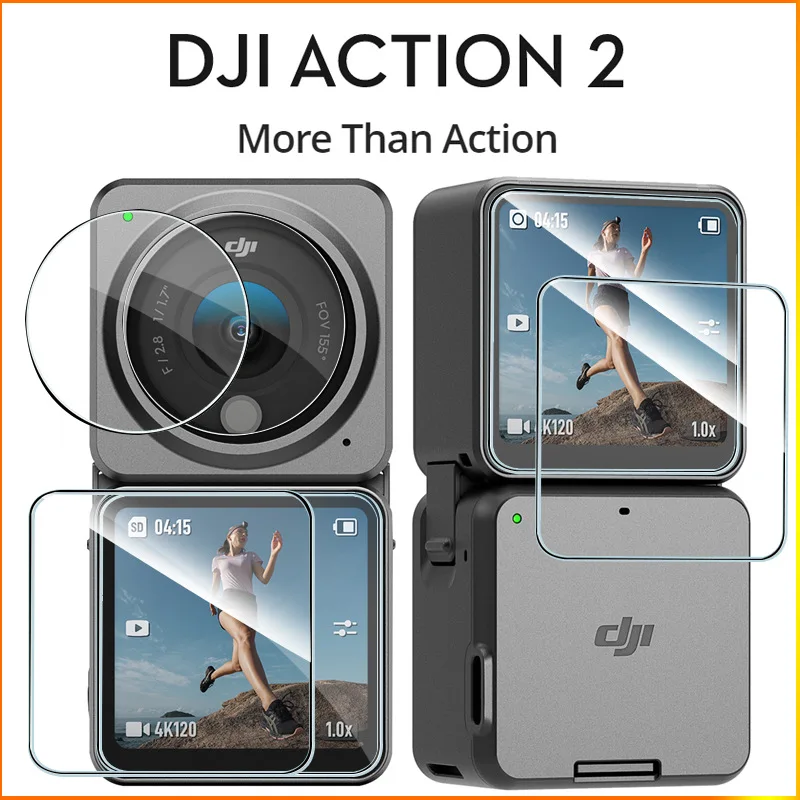 

3pcs/set Tempered Glass for DJI OSMO Action 2 Sport Camera Protective Glas Screen Protector for DJI Action2