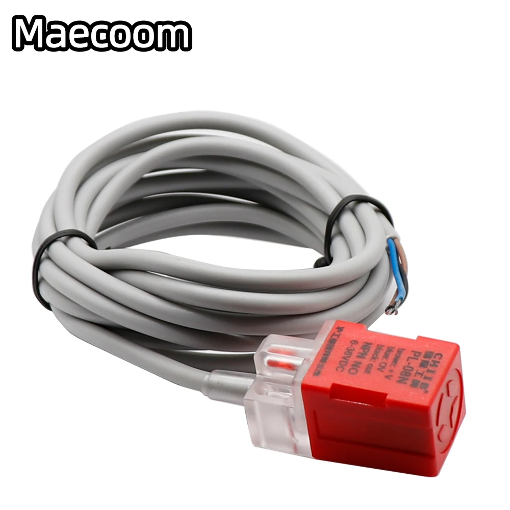 Voron 2.4 3d Printer PL-08N 8mm Sensing DC NPN NC Cube Shell Inductive Screen Shield Type Proximity Switch LP08 Sensor