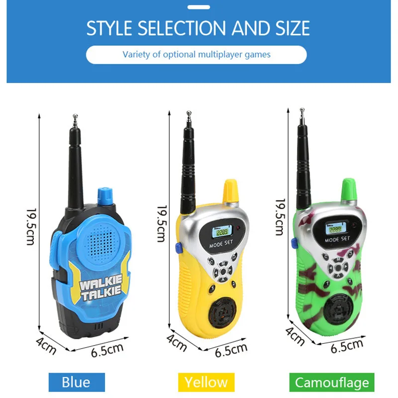 2Pcs/Set Child Toys Walkie Talkies Parenting Game Mobile Phone Telephone Talking Toys For Kids Gift Outdoor Game Toy