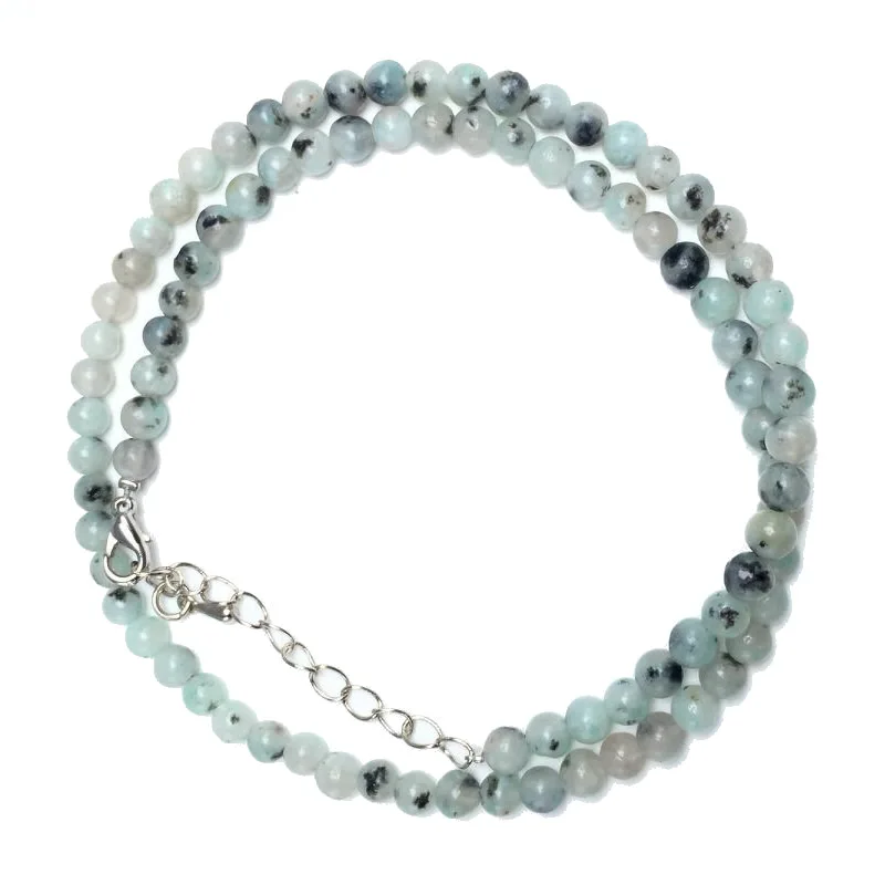 Natürliche 4mm Tigerauge Sodalith Amazonit Labradorit Perlenkette in Verschiedenen Farben Geschenke für Mädchen Modisches Armband Choker – Detail 31