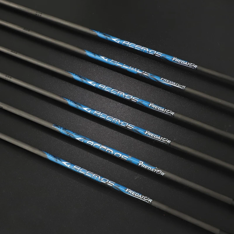 6/12pcs Pure Carbon Turkey Real Feather Arrow ID 4.2mm Spine 300 350 400 500 600 700 800 900 1000 Archery For Bows Shooting