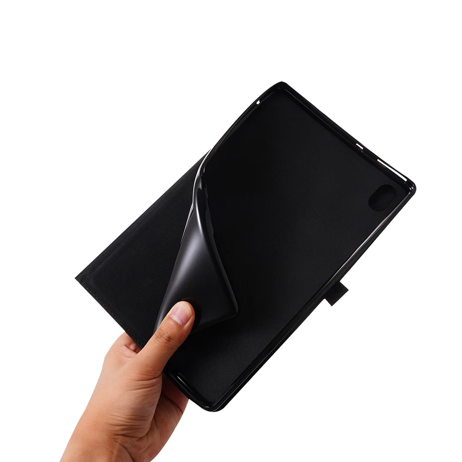 Funda trasera de TPU suave para Lenovo Tab K10 TB-X6C6F/I, 10,3 pulgadas, 2021, funda de tableta con portalápices, Funda de cuero de tela